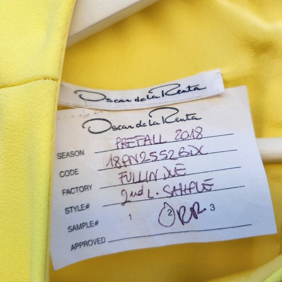 Oscar de la Renta Yellow Dress - Picture 12 of 13